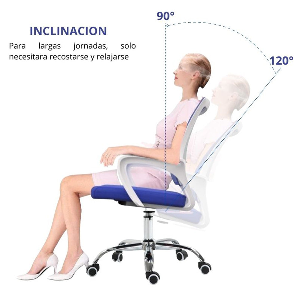 Silla De Oficina Colors Premium Azul