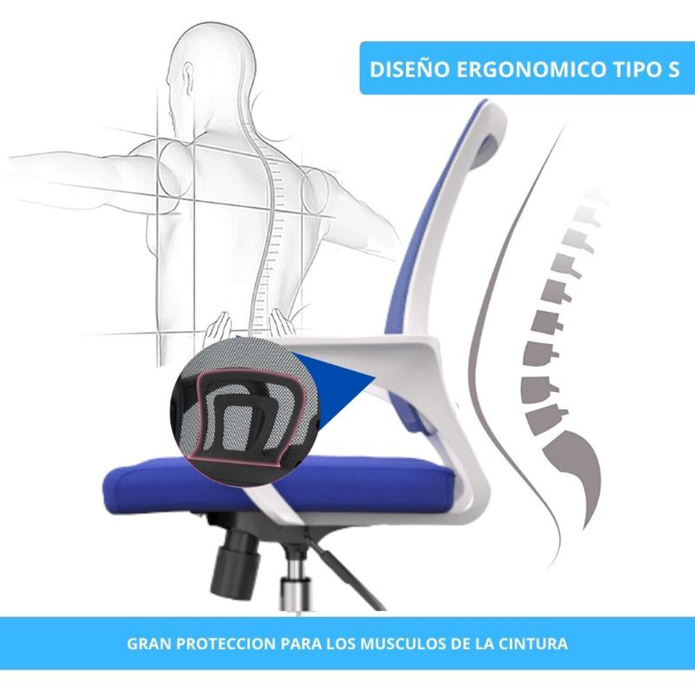 Silla De Oficina Colors Premium Azul
