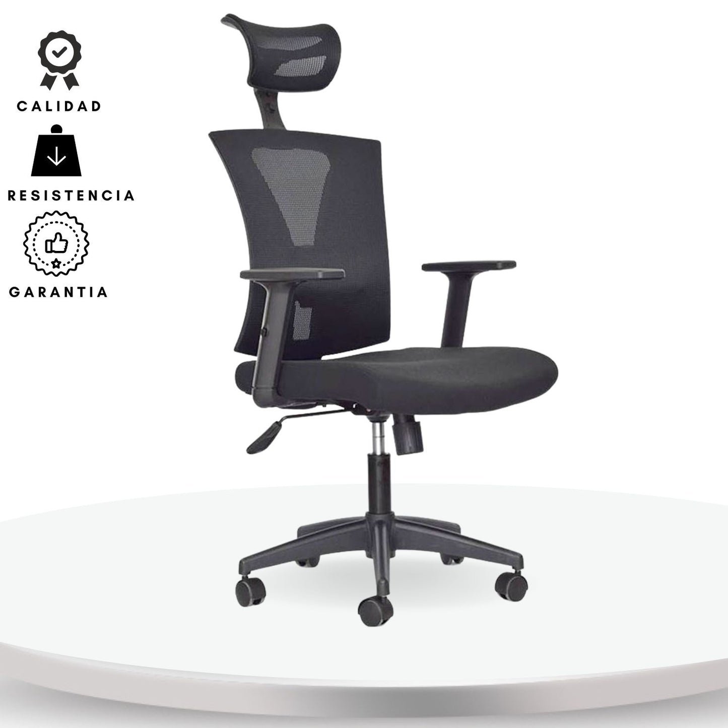 Silla De Oficina Turmanila Presidente Negro