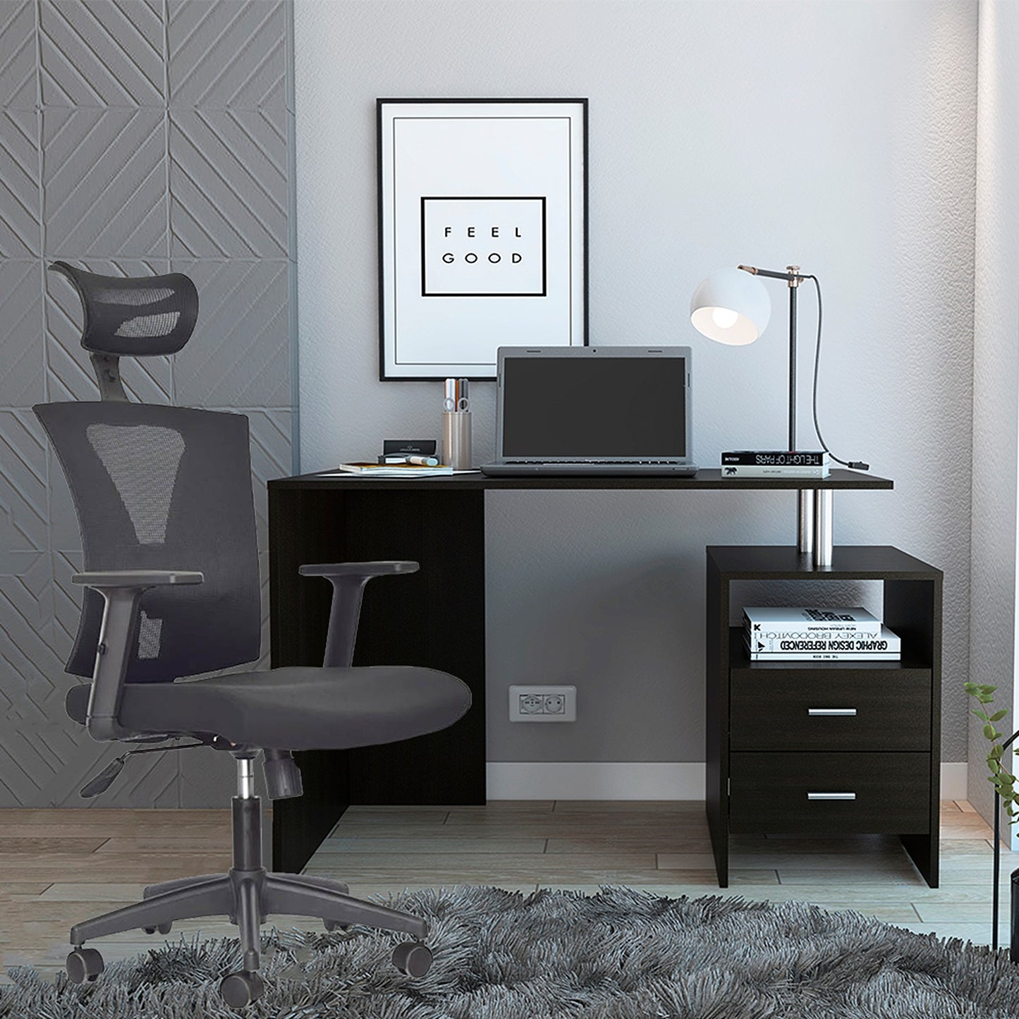 Silla De Oficina Turmanila Presidente Negro