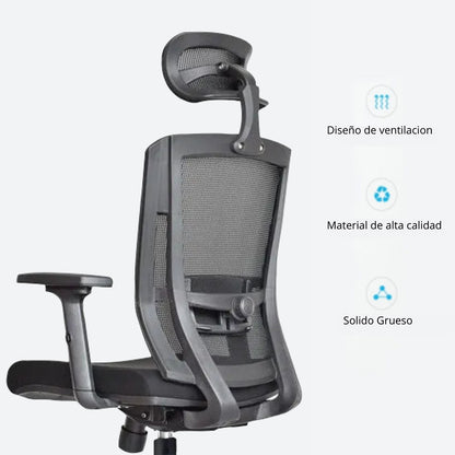 Silla De Oficina Jaspen Presidente Negro