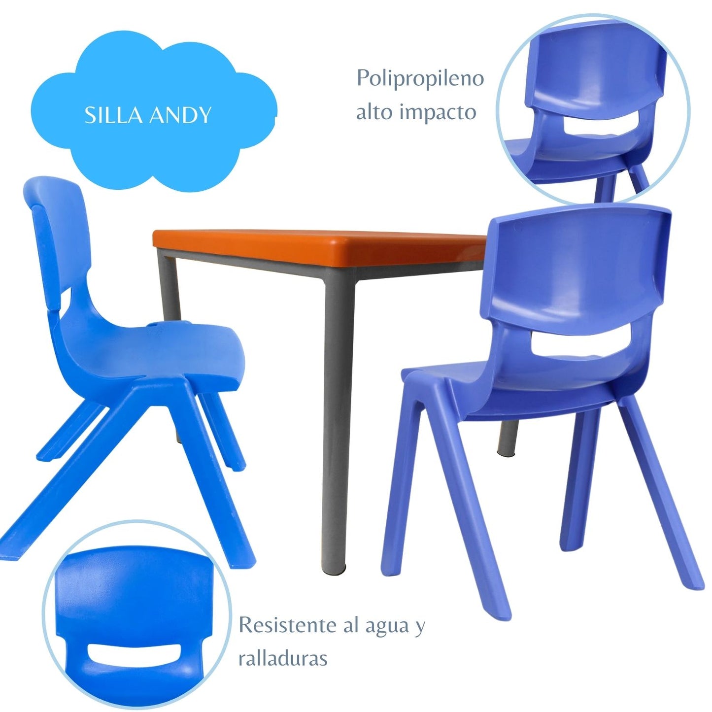 Silla Infantil Andy Junior azul