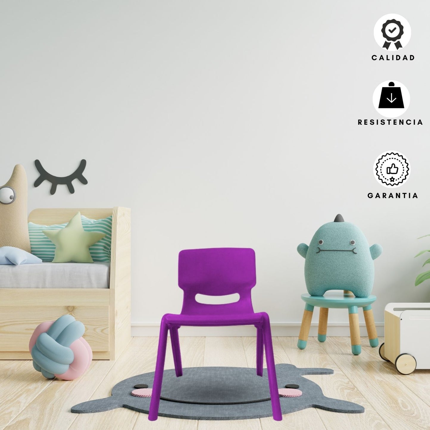 Silla Infantil Andy Junior morado