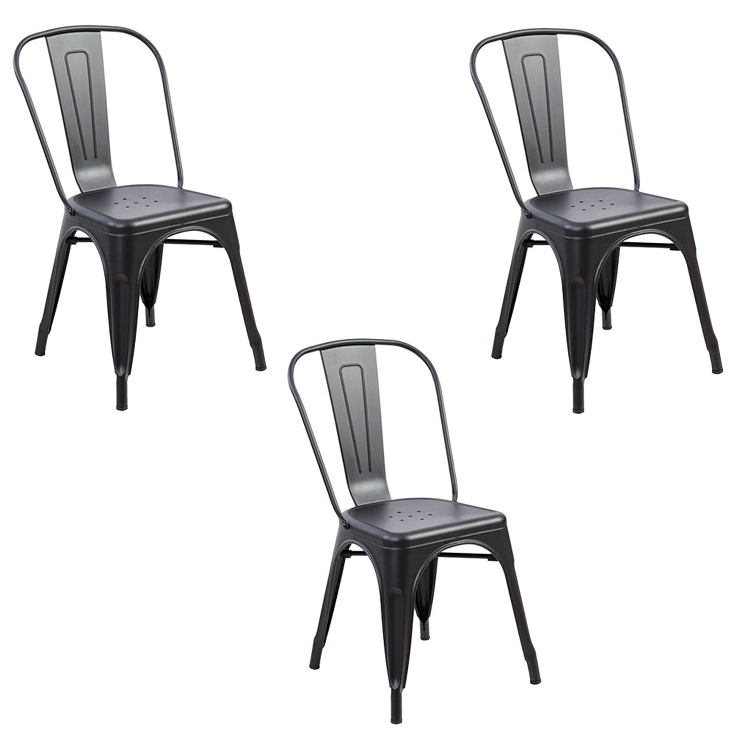 Set x3 Silla Turca Negro