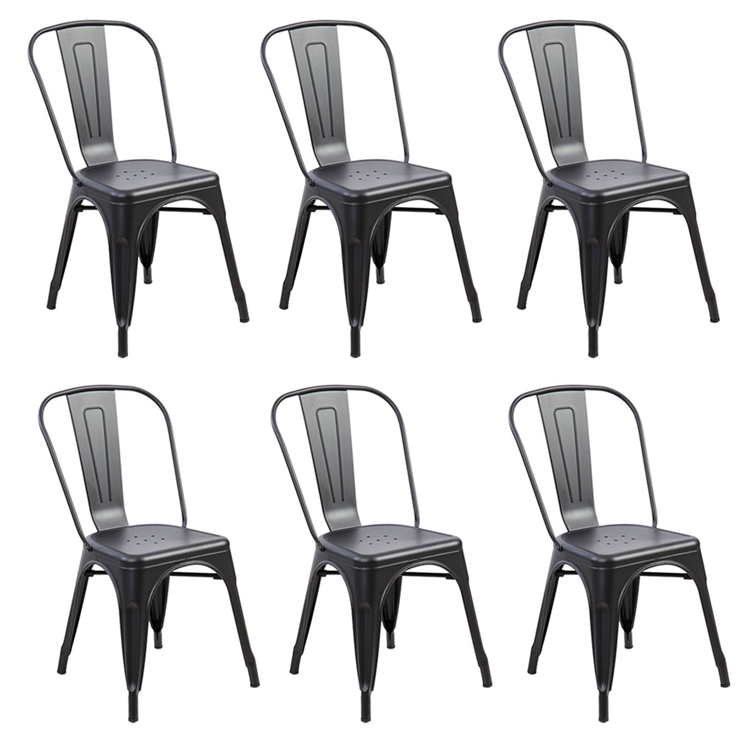 Set x6 Silla Turca Negro