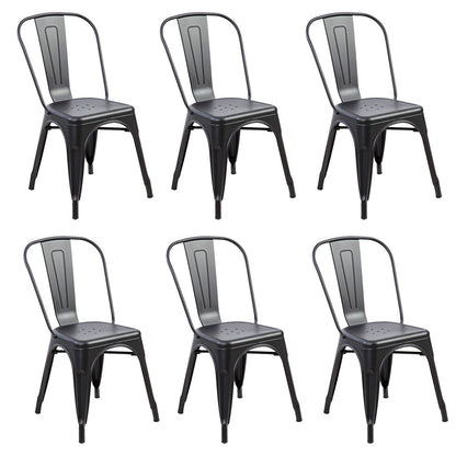 Set x6  Silla Turca Negro