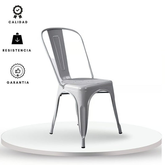 Set x6 Silla Turca Gris plata