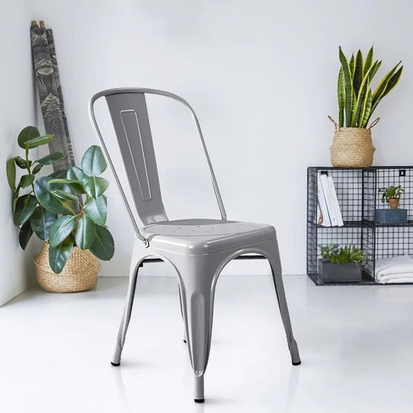 Set x4 Silla Turca Gris Plata