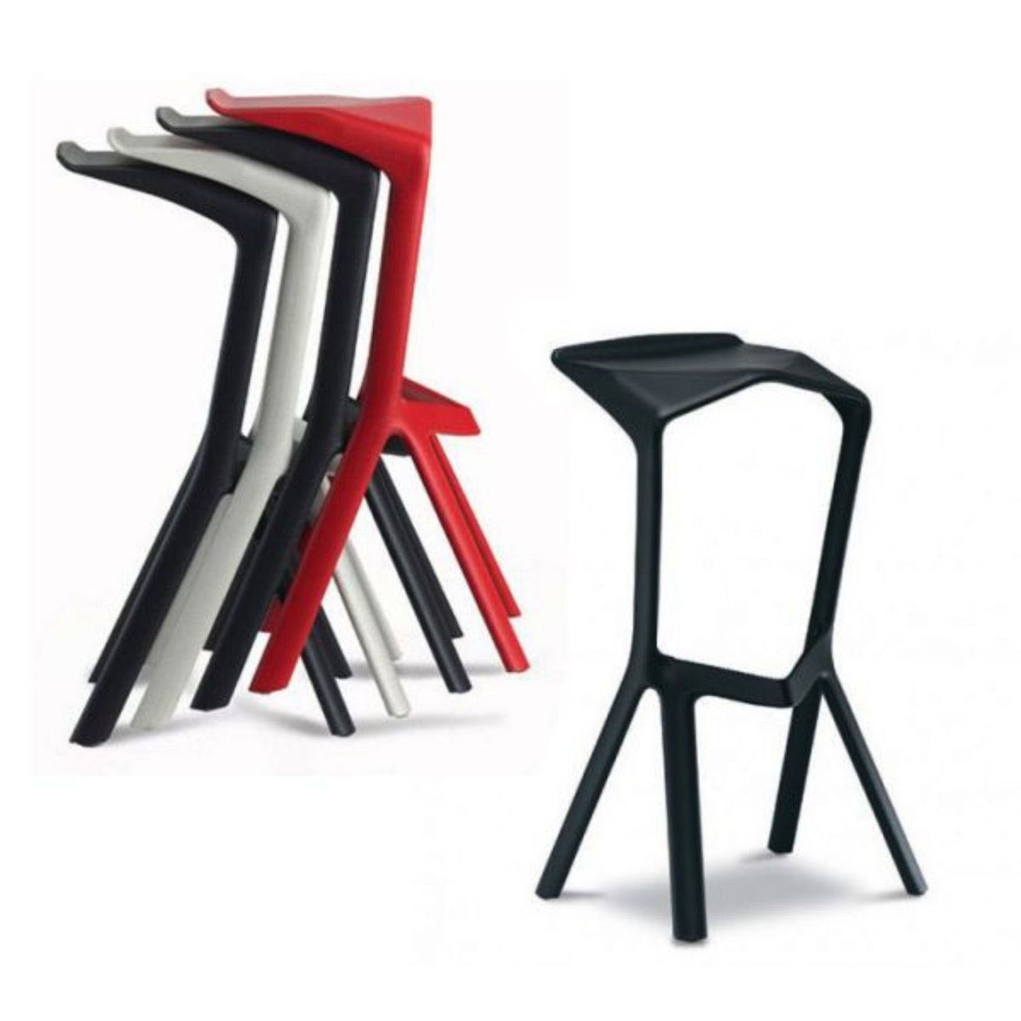Silla de Barra Moderna Negro