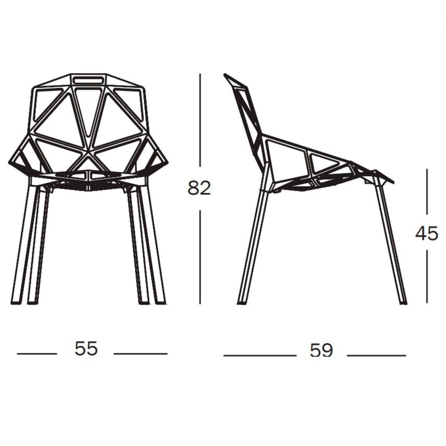 Silla Triangulo Amarilla