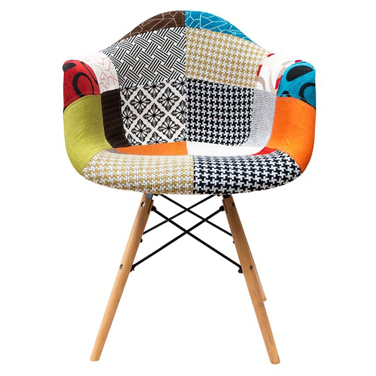 Silla Eames con Brazos Tapizada Colores Varios