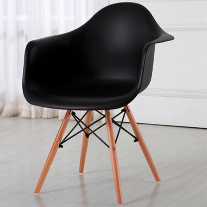 Set x4  Silla Eames Brazos Negro