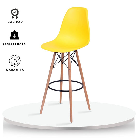 Silla de Barra Eames Amarillo