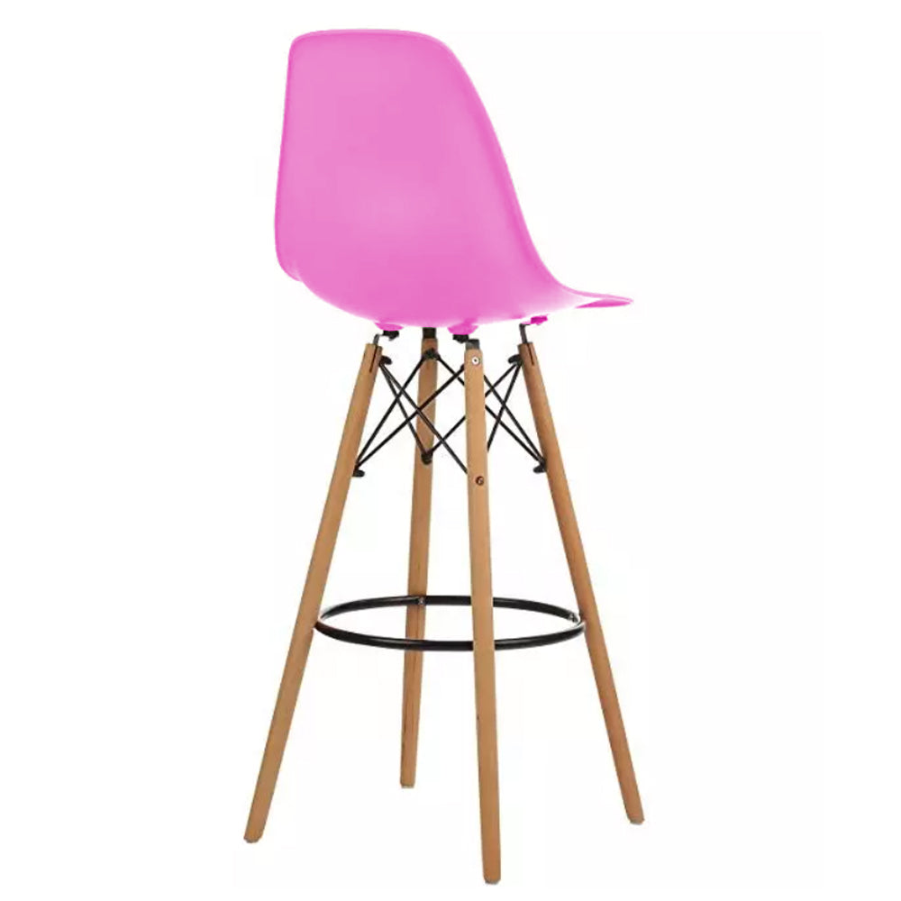Silla de Barra Eames Rosada