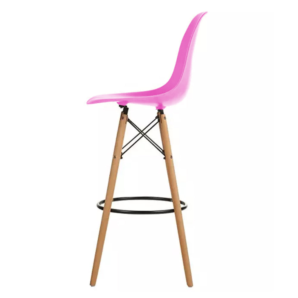 Silla de Barra Eames Rosada
