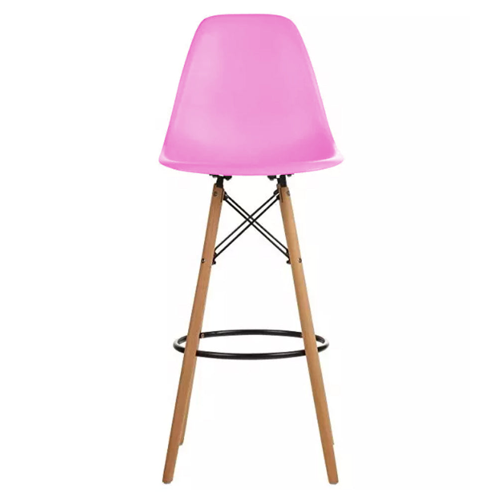 Silla de Barra Eames Rosada