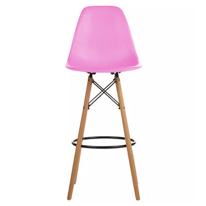 Silla de Barra Eames Rosada