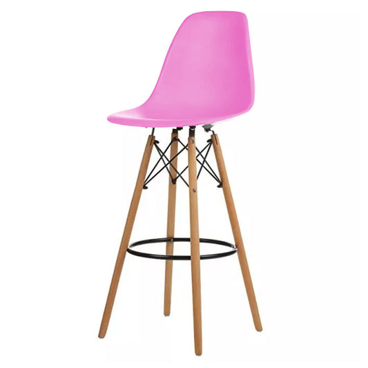 Silla de Barra Eames Rosada