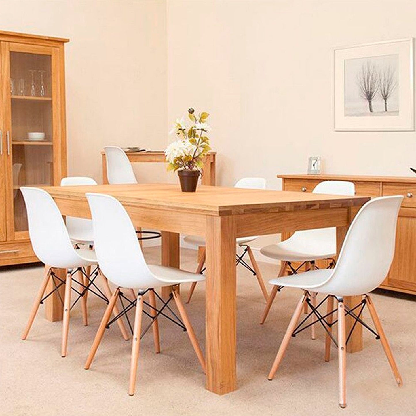 Set x6 Silla Eames Blanco