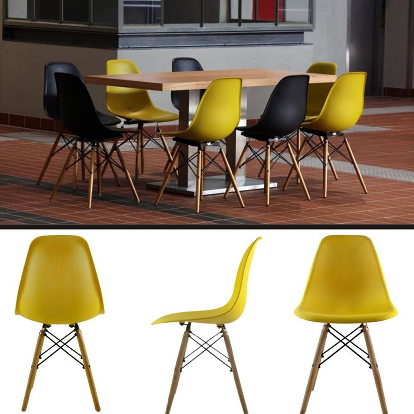 Silla Eames Mostaza