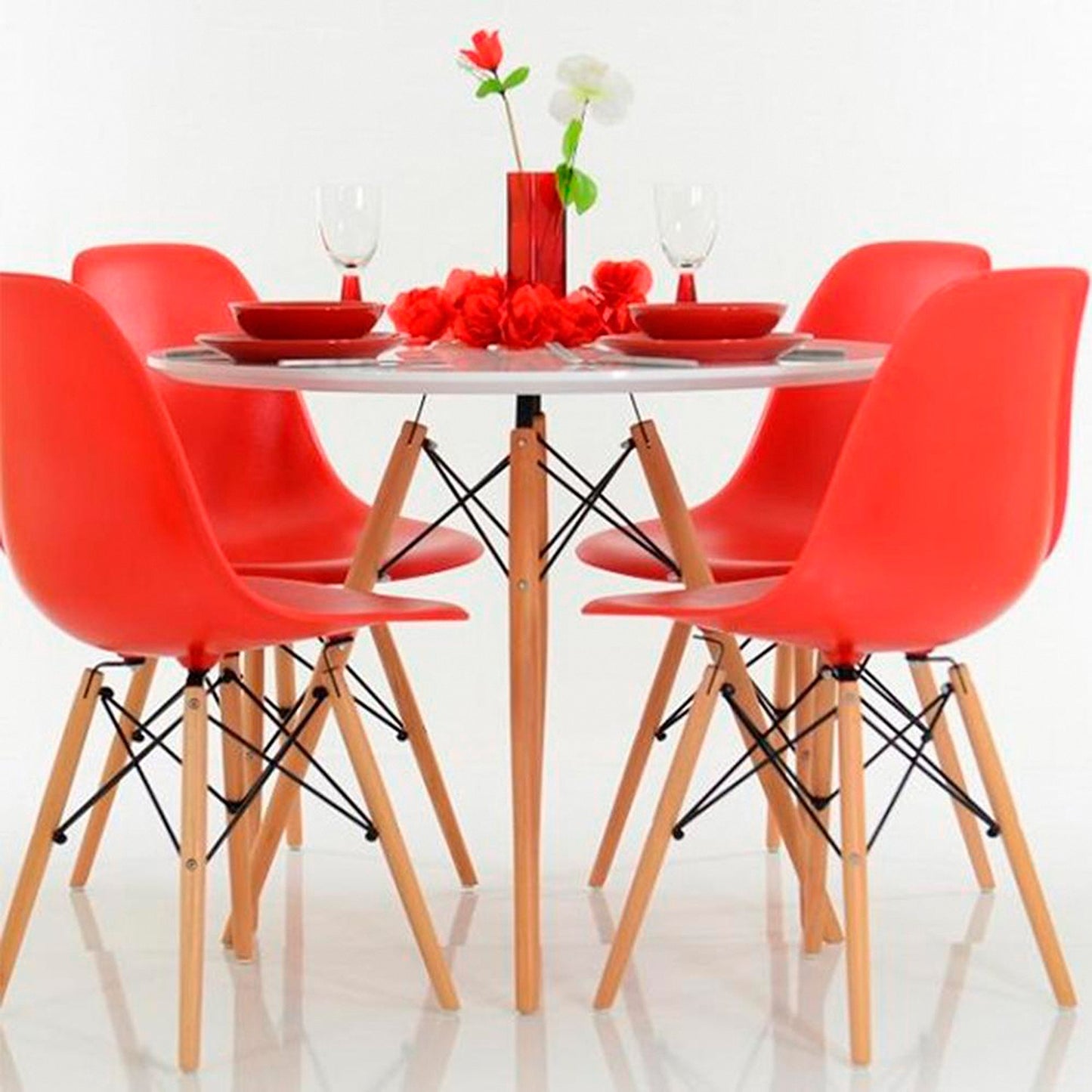 Silla Eames Rojo