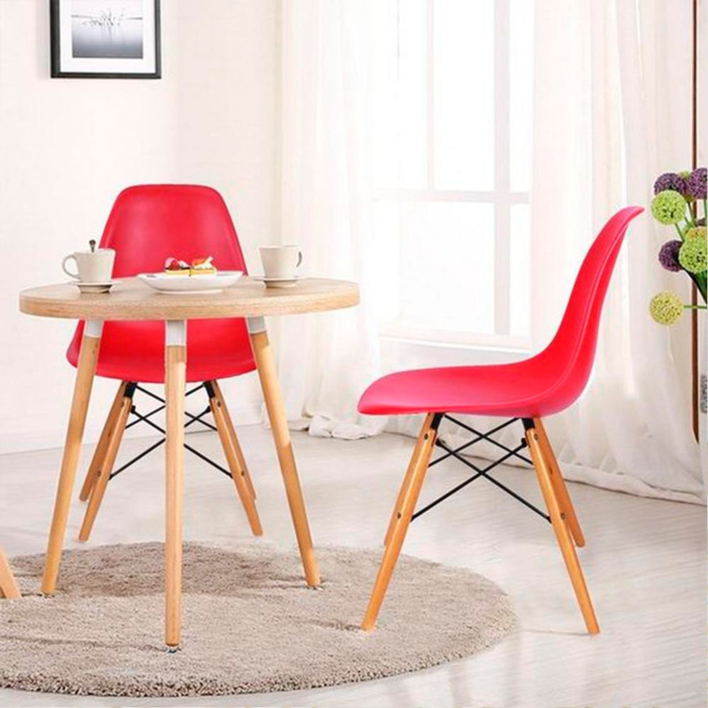 Silla Eames Rojo