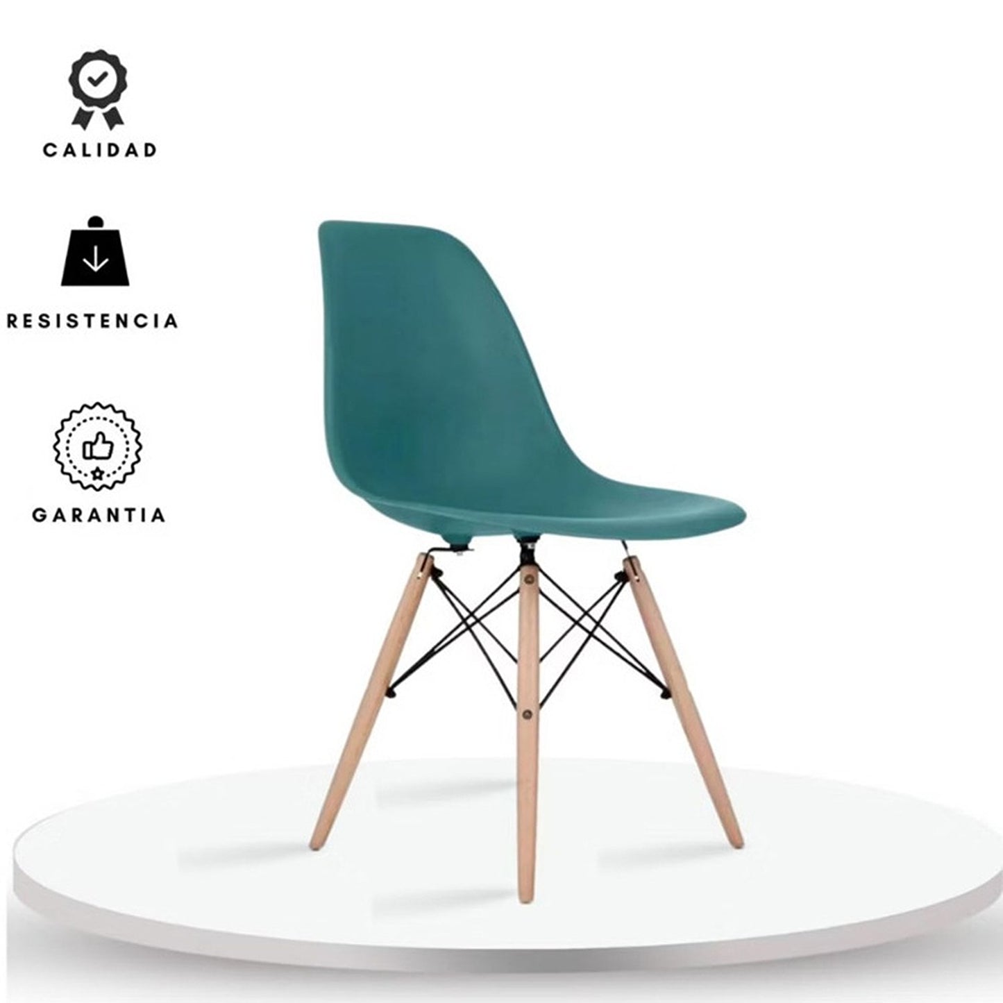 Silla Eames Verde Esmeralda