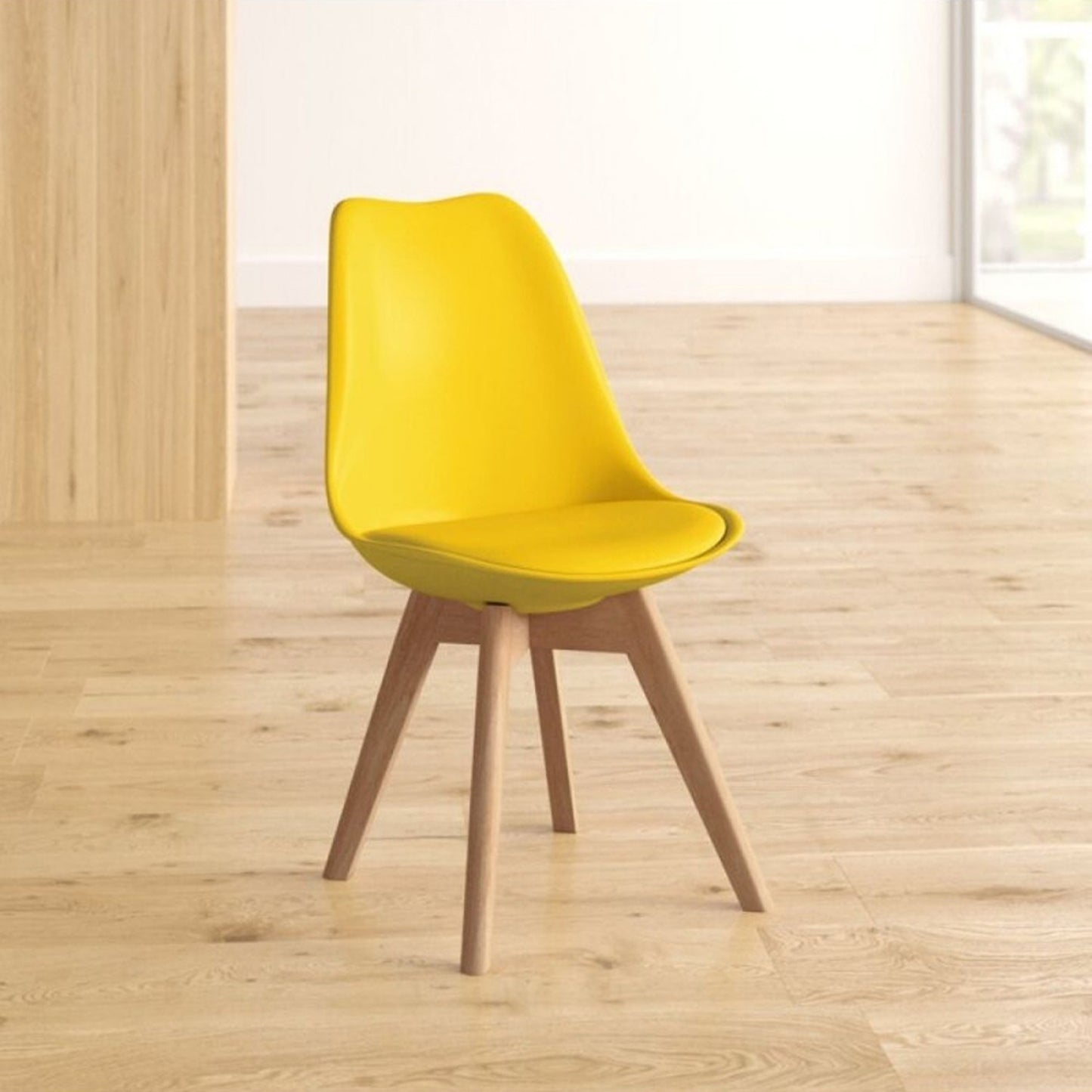 Silla Tapizada Milano Amarillo