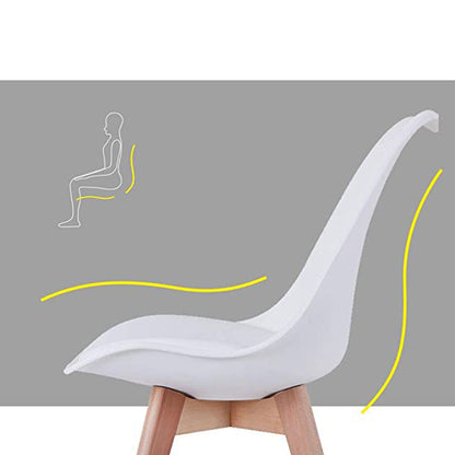 Set x2 Silla de Barra Milano Tapizada Blanco