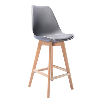 Set x2 Silla de Barra Milano Tapizada Gris