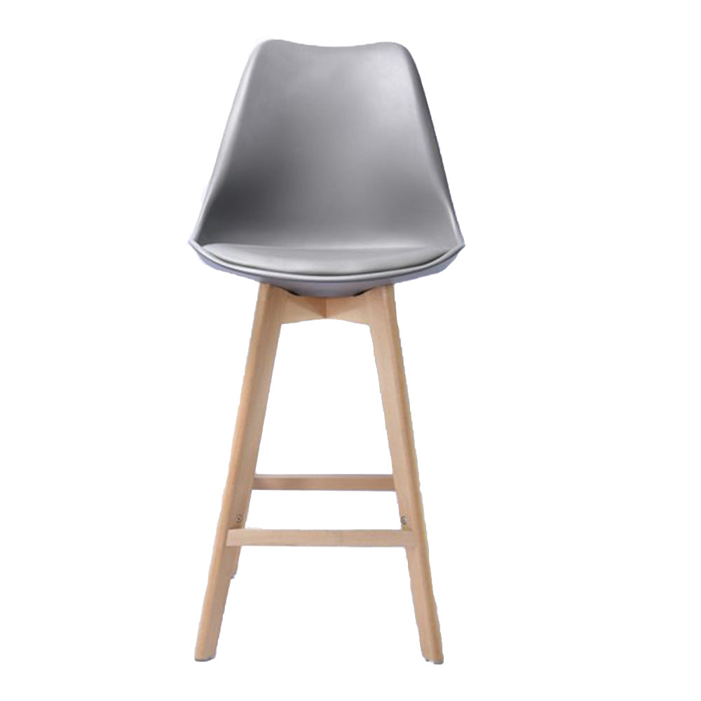 Set x2 Silla de Barra Milano Tapizada Gris