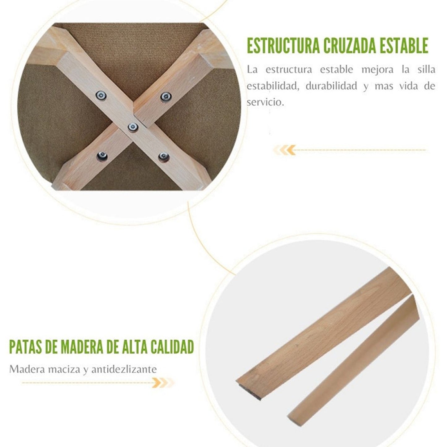 Juego de Comedor Madera Robledo con 4 Sillas Milano gris