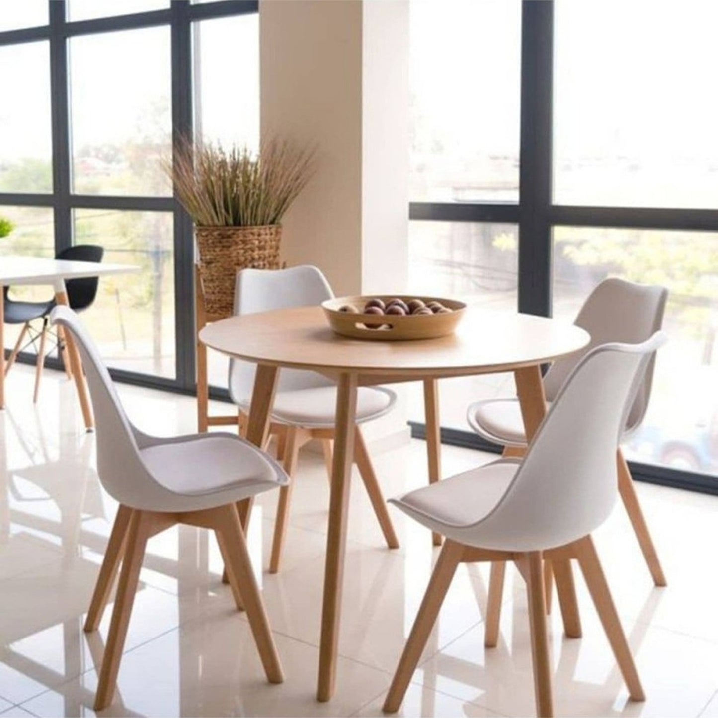 Silla Tapizada Milano Blanco
