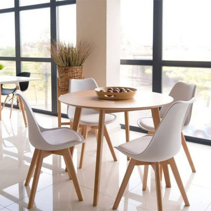 Silla Tapizada Milano Blanco