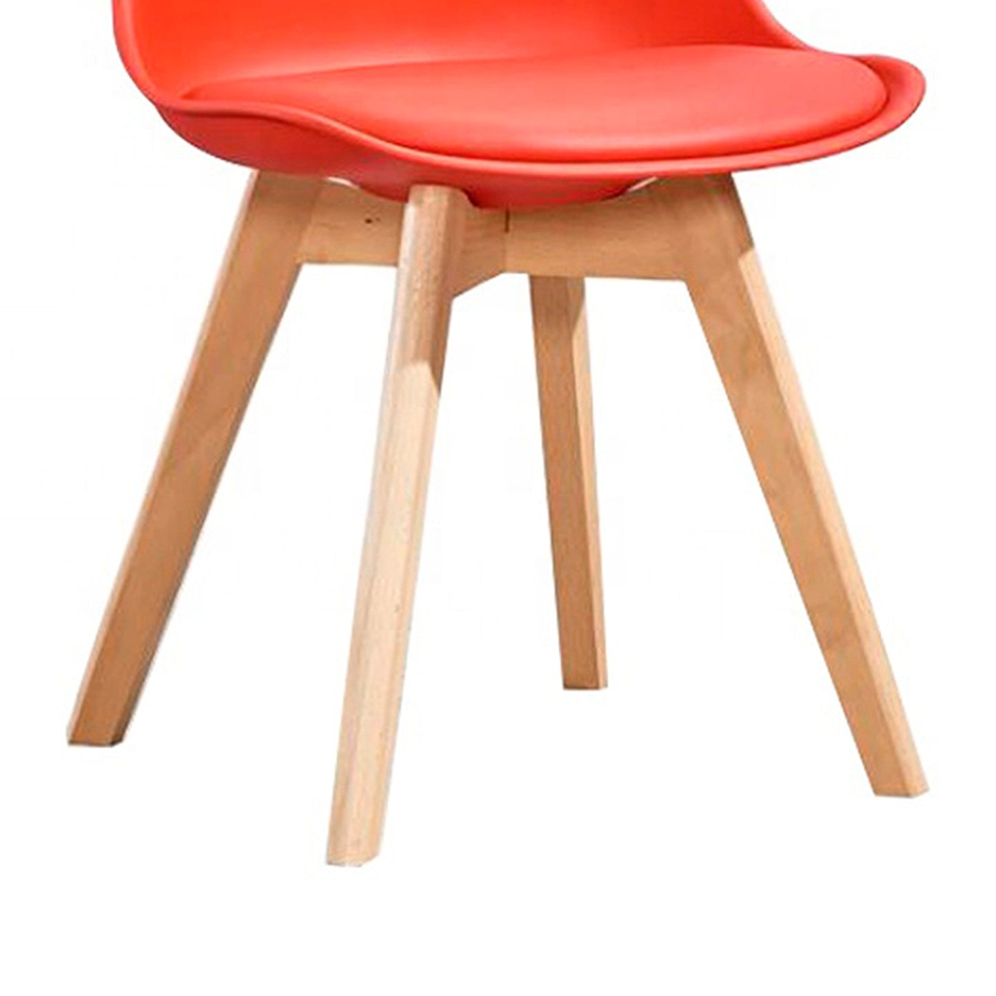 Set x4 Silla Tapizada Milano Rojo