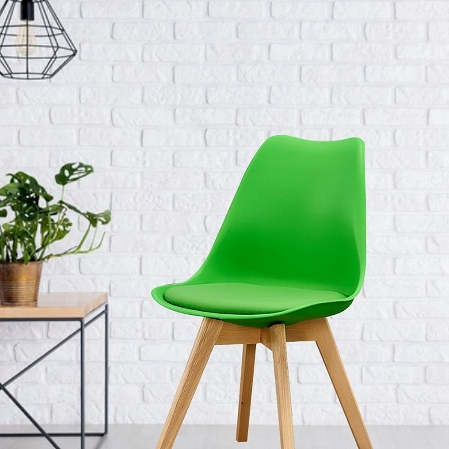 Set x2 Silla Tapizada Milano Verde
