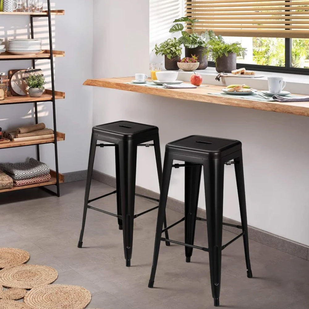 Set x2 Silla de Barra True Negro