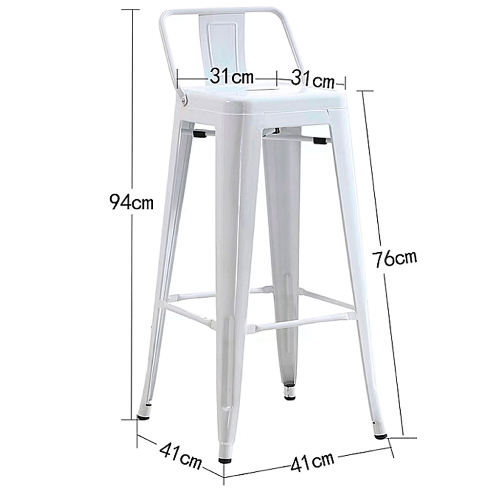 Set x3 Silla de Barra True Espalda Blanco