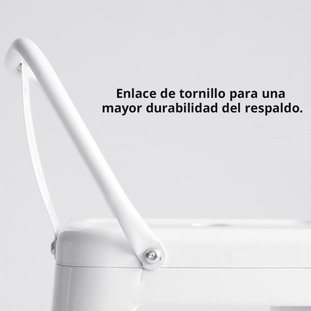 Set x3 Silla de Barra True Espalda Blanco