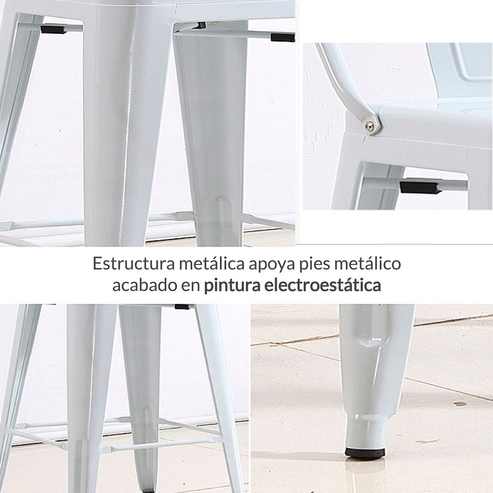 Silla de Barra True Espalda Blanco