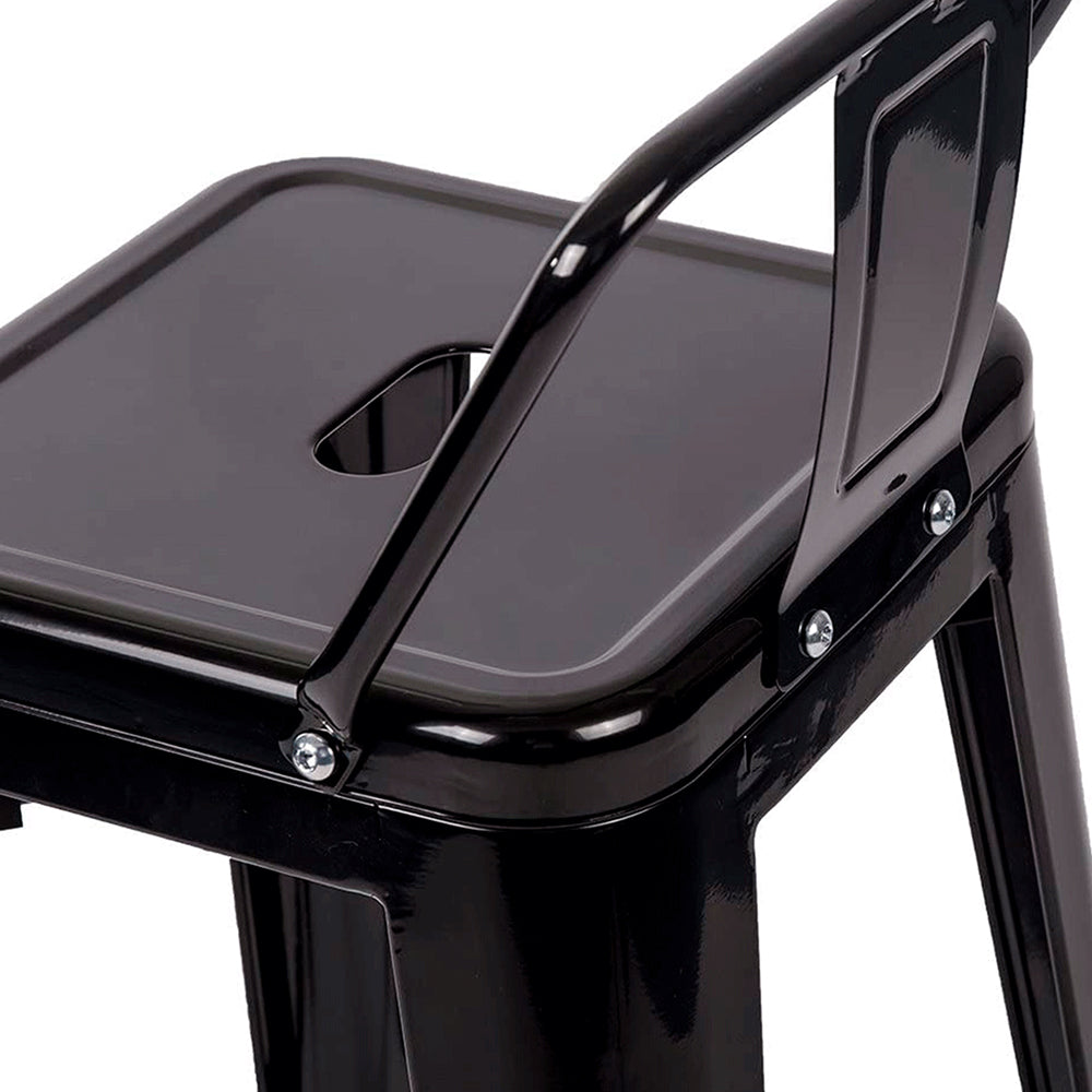 Set x4 Silla de Barra True Espalda Negro