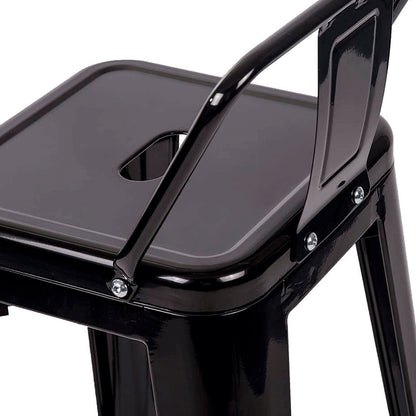 Set x4 Silla de Barra True Espalda Negro