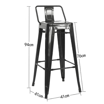 Set x4 Silla de Barra True Espalda Negro