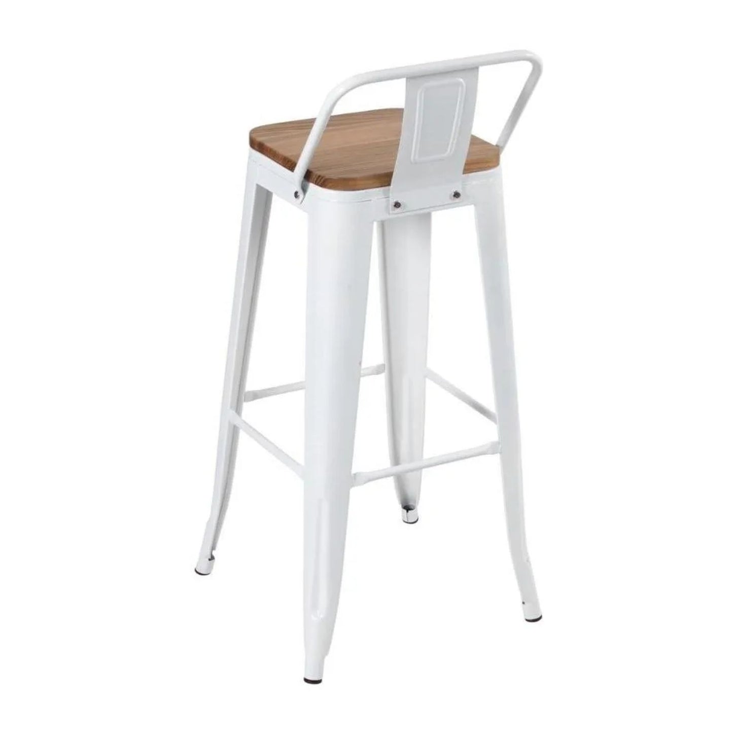 Silla de Barra True Espalda Asiento en Madera Blanco
