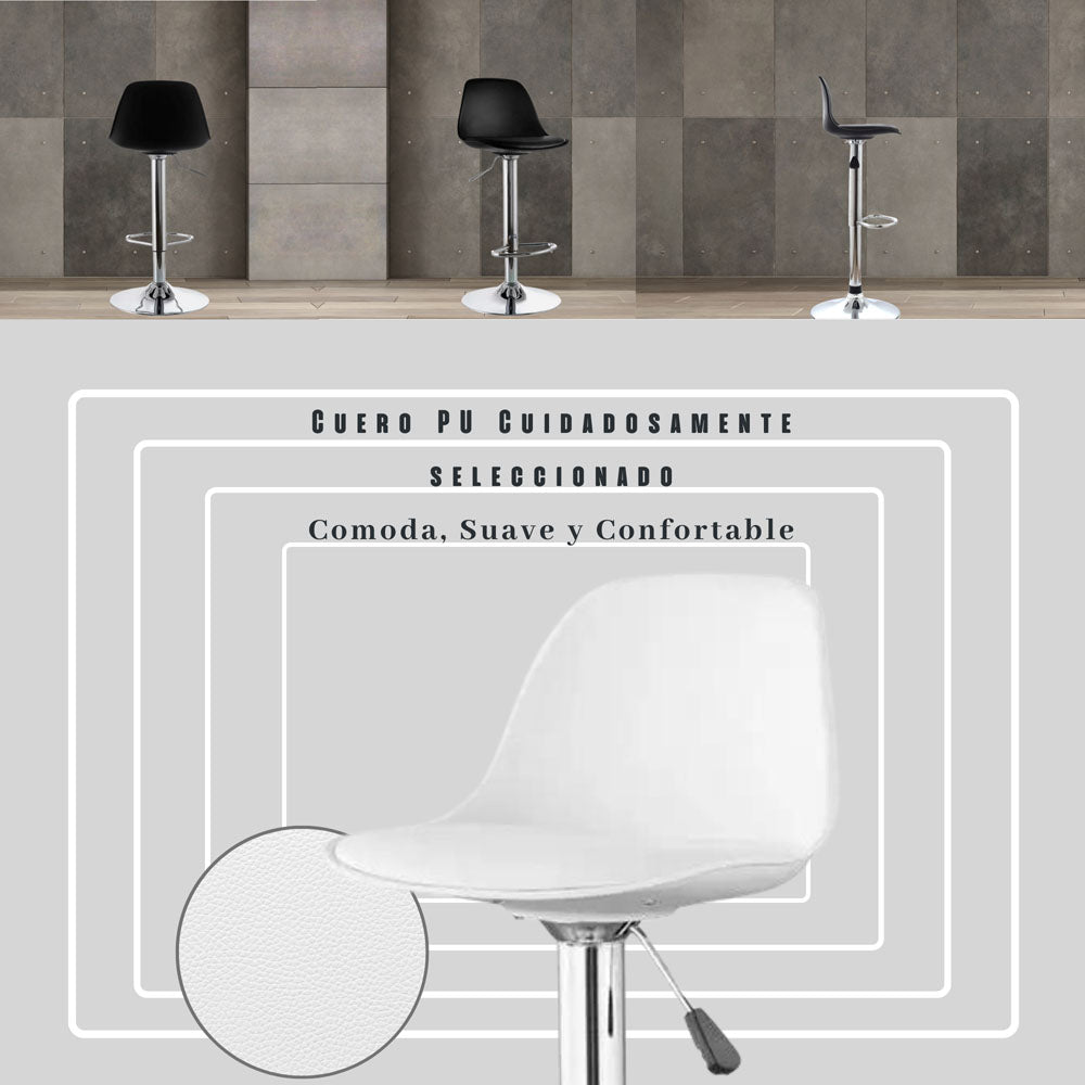 Set x2 Silla de Barra Fragua Blanco