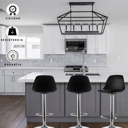 Set x2 Silla de Barra Fragua Negro
