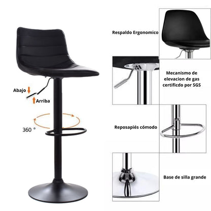 Silla de Barra Aki Negro