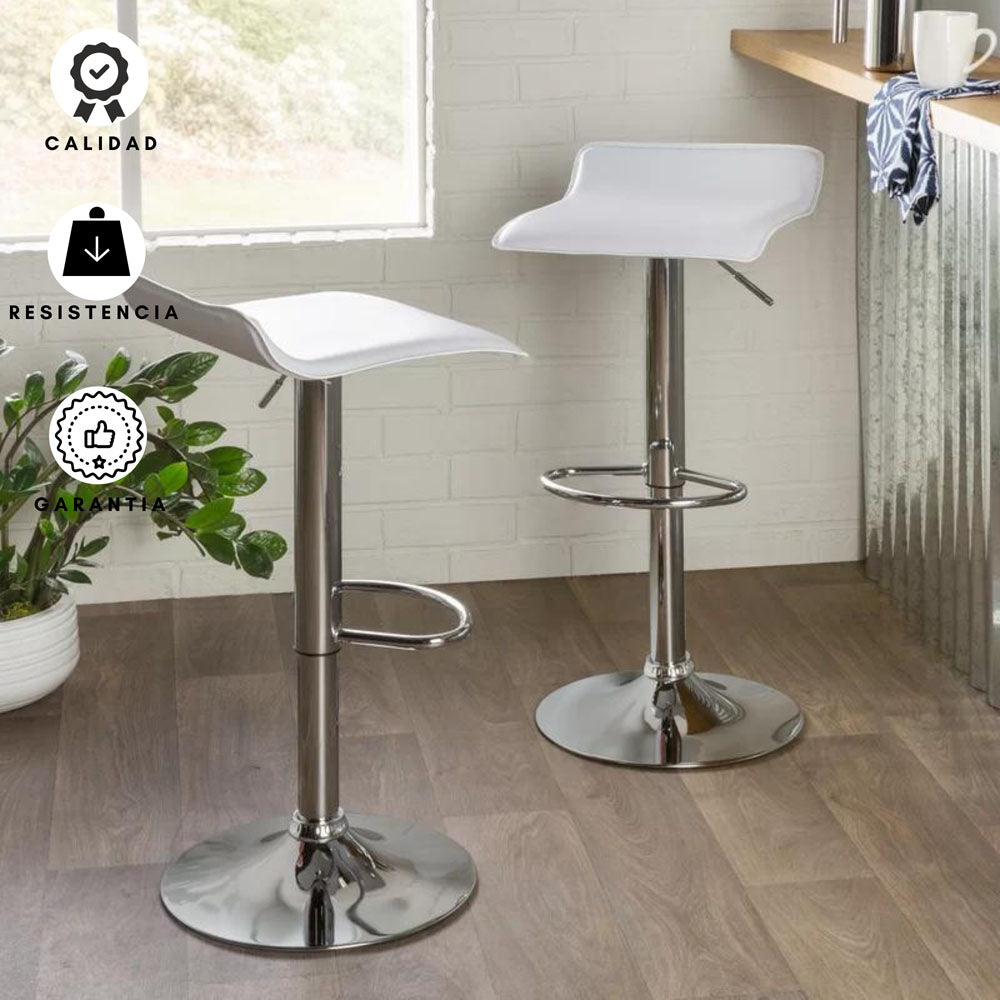 Silla de Barra Ambar Blanco