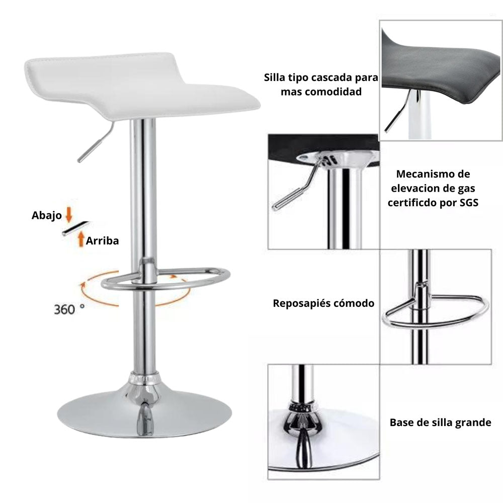 Silla de Barra Ambar Blanco