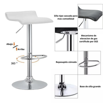 Silla de Barra Ambar Blanco